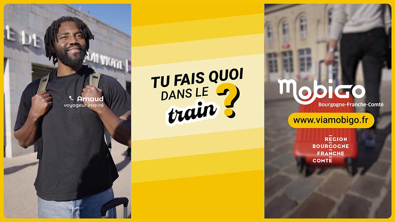 triptyque sur le thématique "tu fais quoi dans le train ?"
